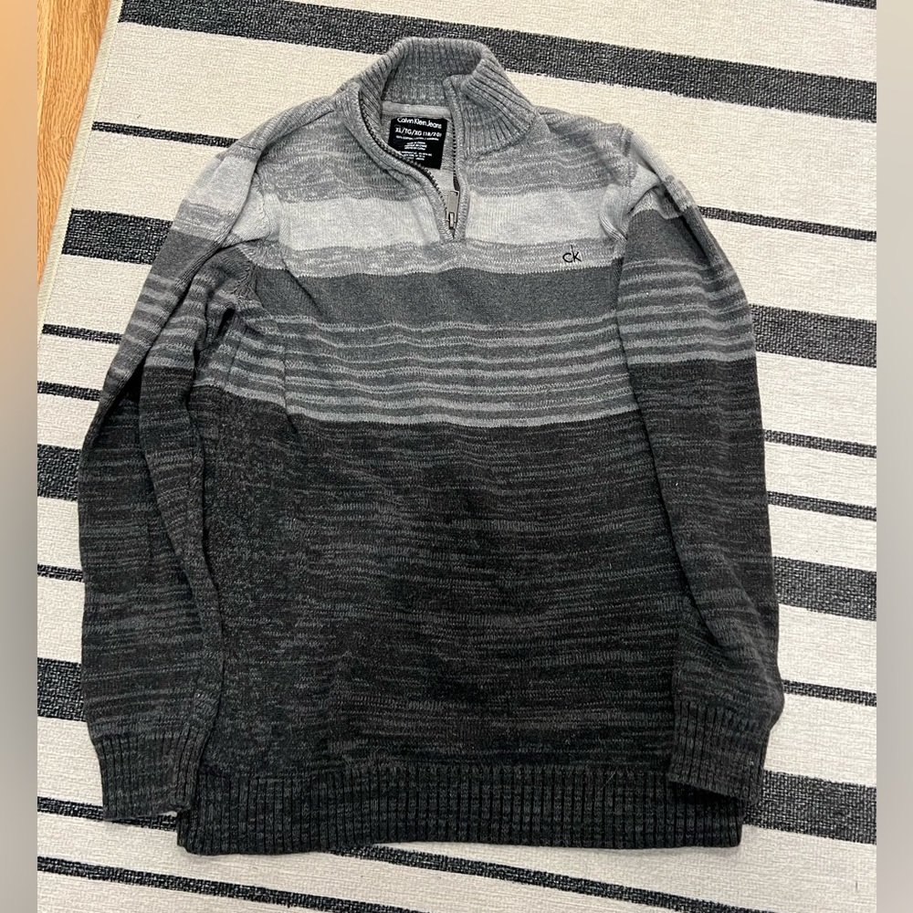 Gray Calvin Klein Youth XL Sweater